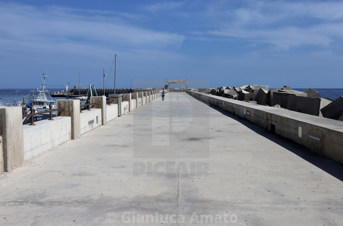 "Acciaroli - Passeggiata sul pontile" stock image