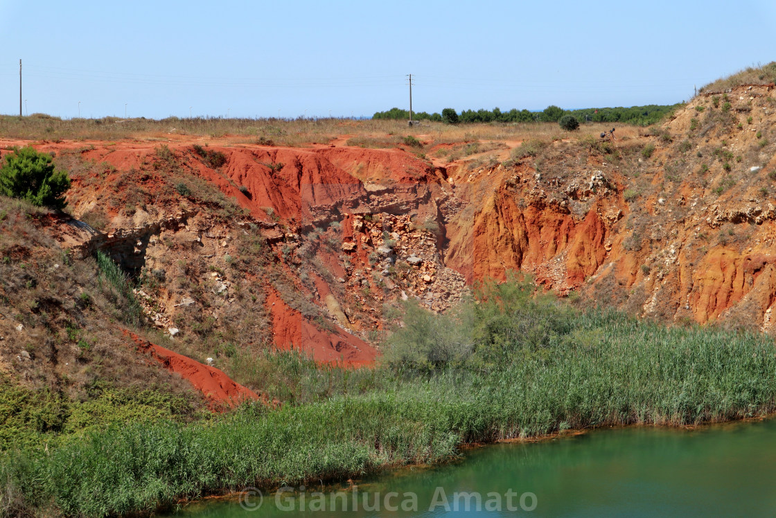 "Otranto - Rupe del lago di bauxite" stock image