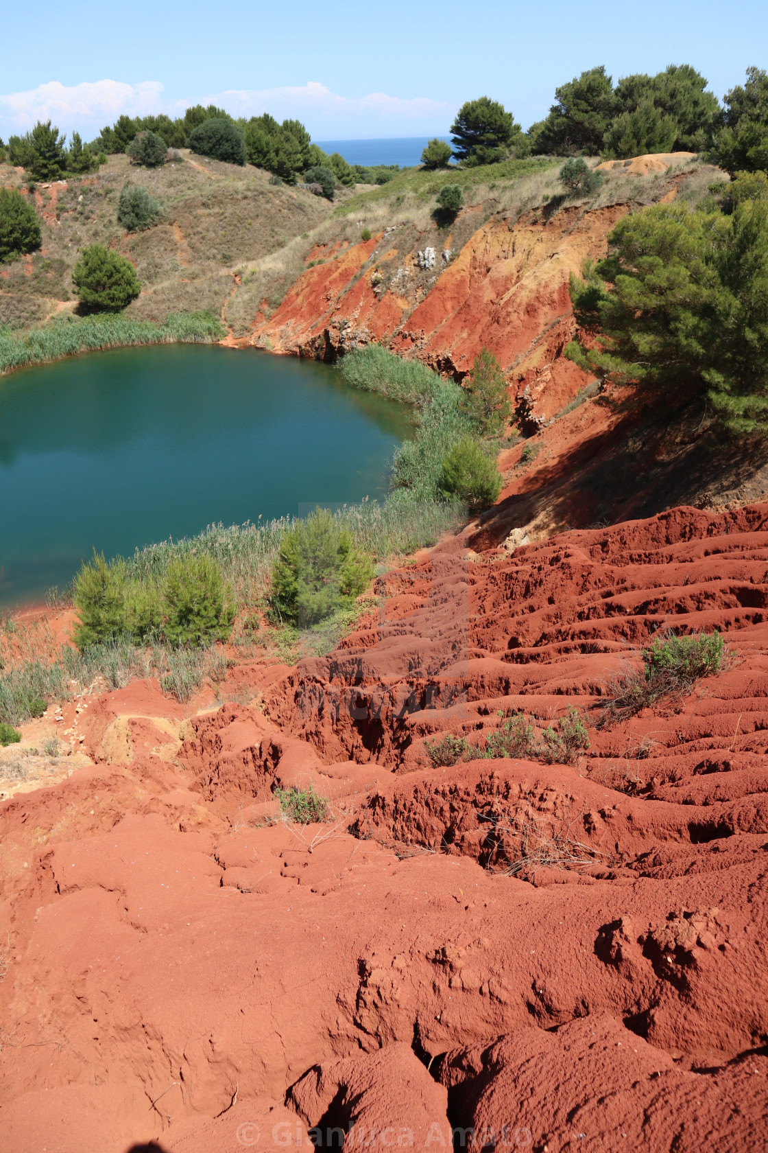 "Otranto - pendici della cava di bauxite" stock image