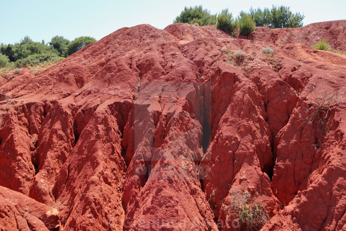 "Otranto - Calanchi della cava di bauxite" stock image