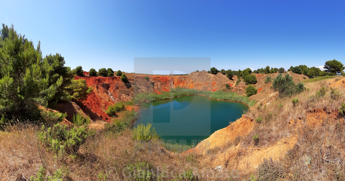 "Otranto - Panoramica del lago di bauxite" stock image