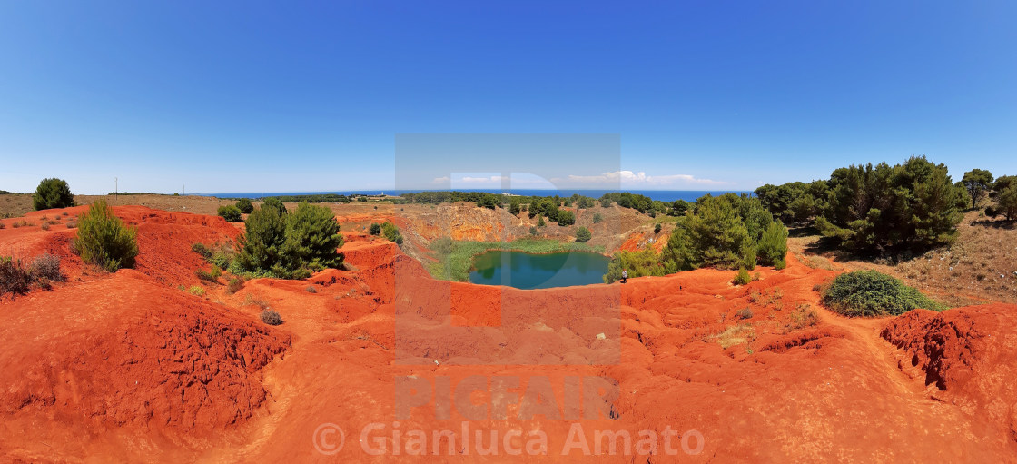 "Otranto - Panoramica dalla cava di bauxite" stock image