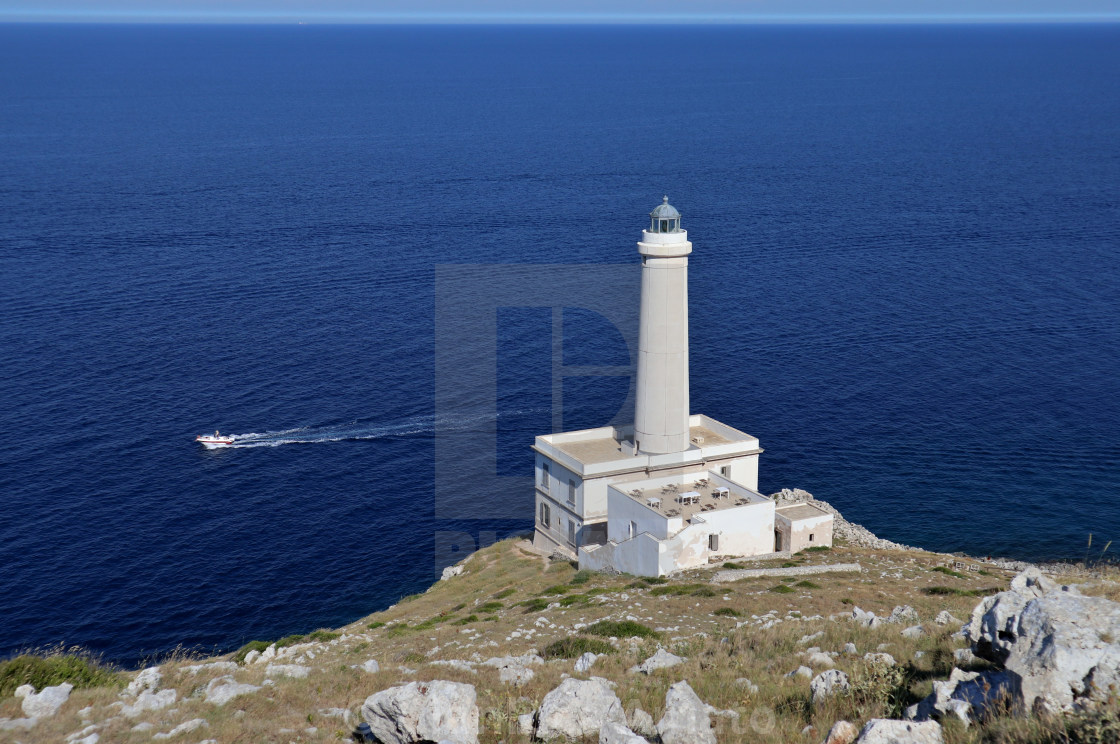 "Otranto - Motoscafo al fari di Punta Palascia" stock image