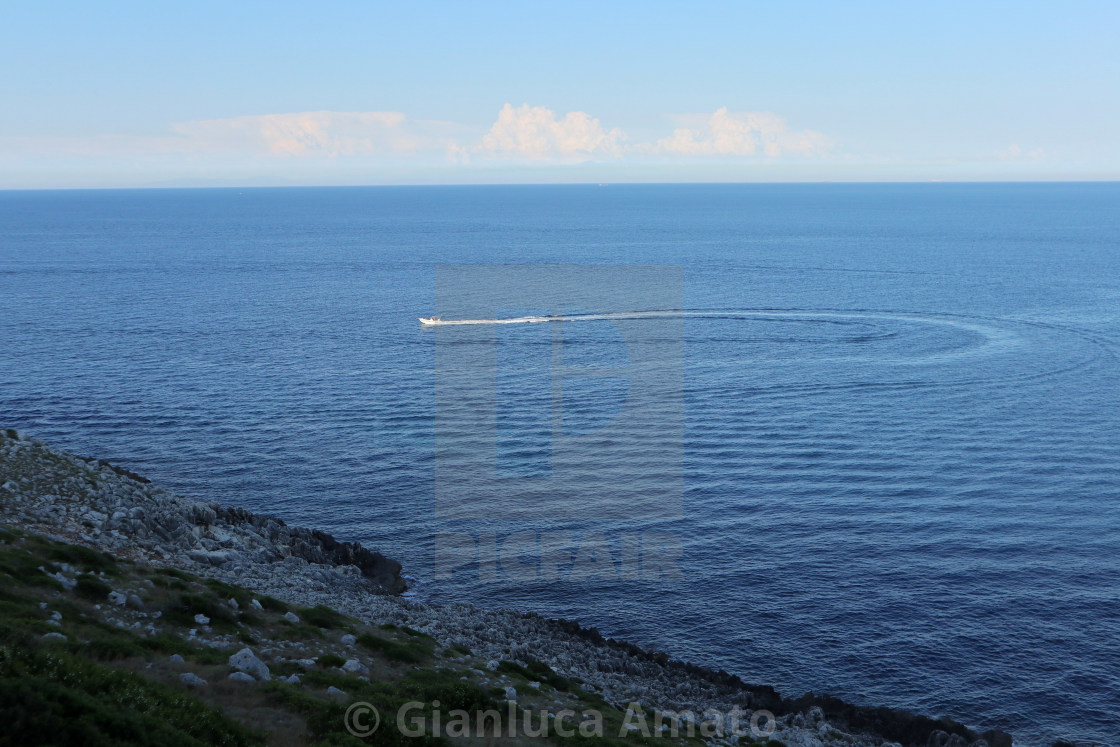 "Otranto - Giro in barca a Punta Palascia" stock image