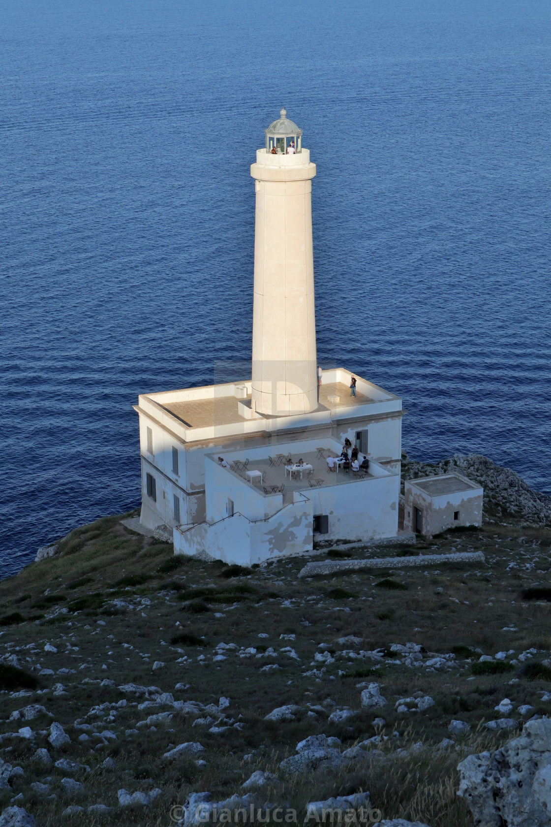 "Otranto - Faro a Punta Palascia al tramonto" stock image