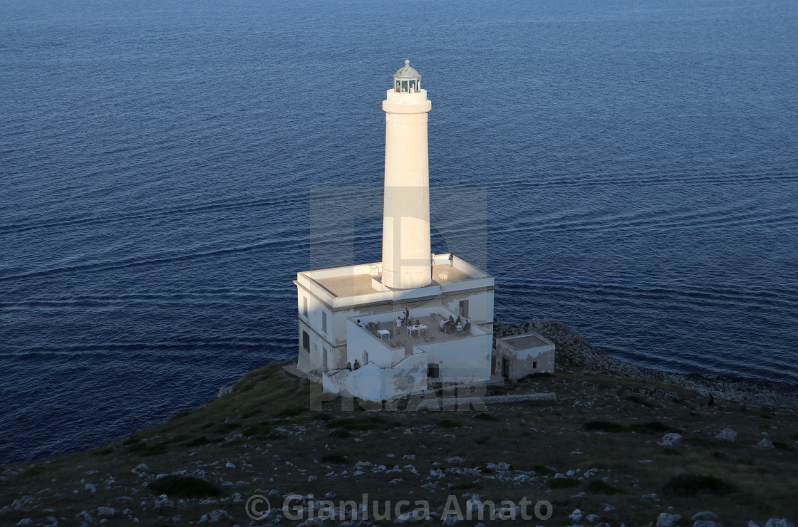 "Otranto - Faro di Punta Palascia al tramonto" stock image