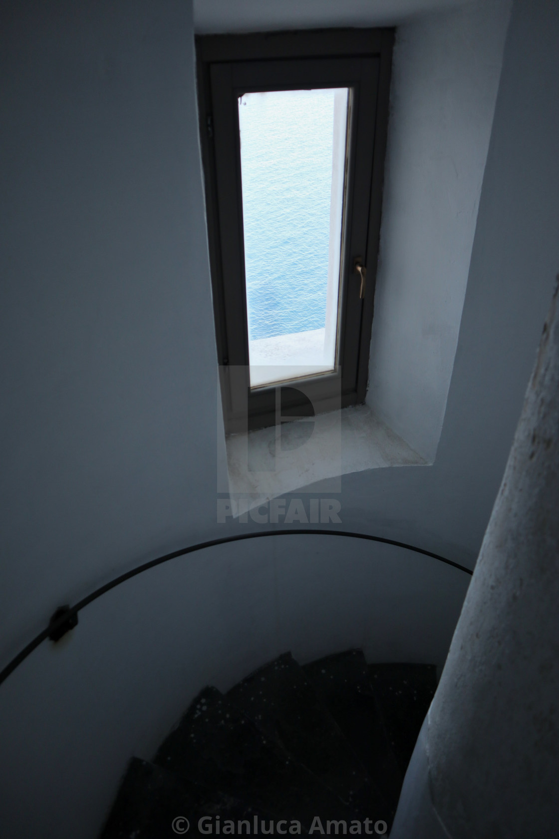 "Otranto - Scala interna del Faro di Punta Palascia" stock image