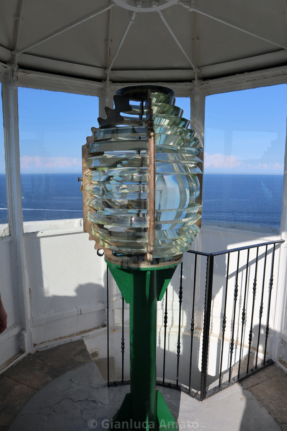 "Otranto - Lampada del Faro di Punta Palascia" stock image