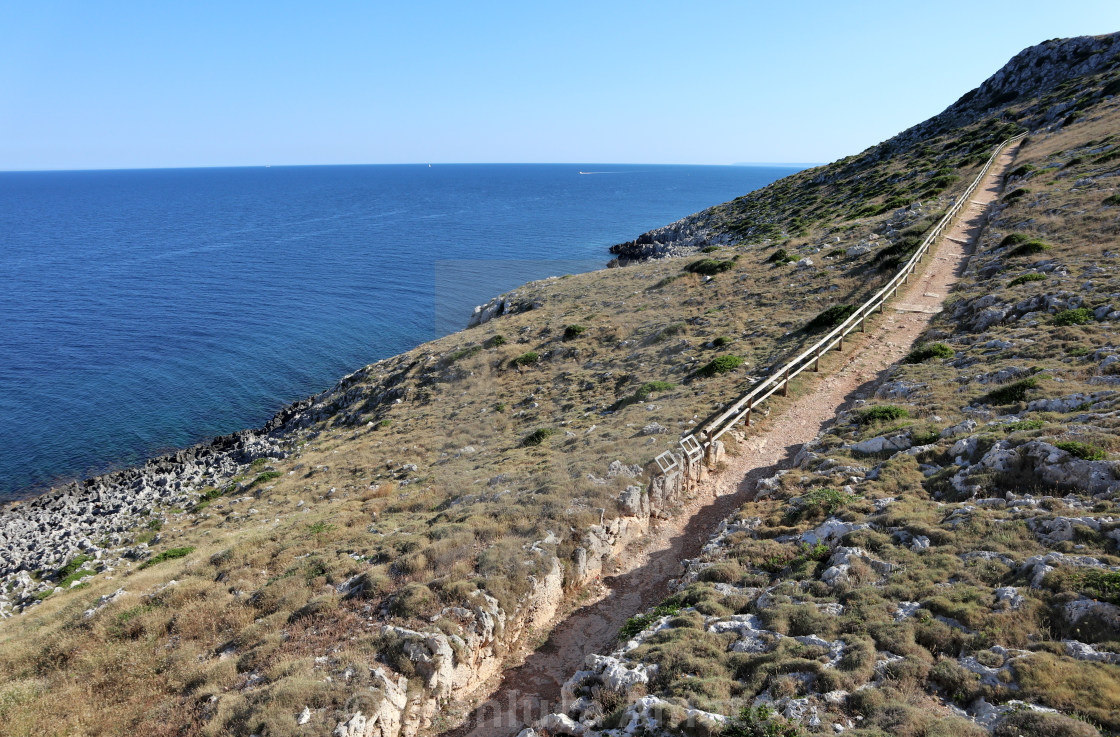 "Otranto - Sentiero di Punta Palascia" stock image