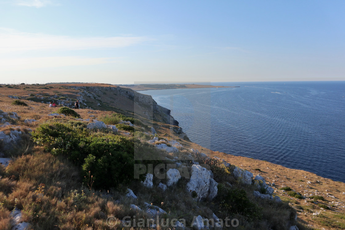 "Otranto - Panorama da Punta Palascia al tramonto" stock image