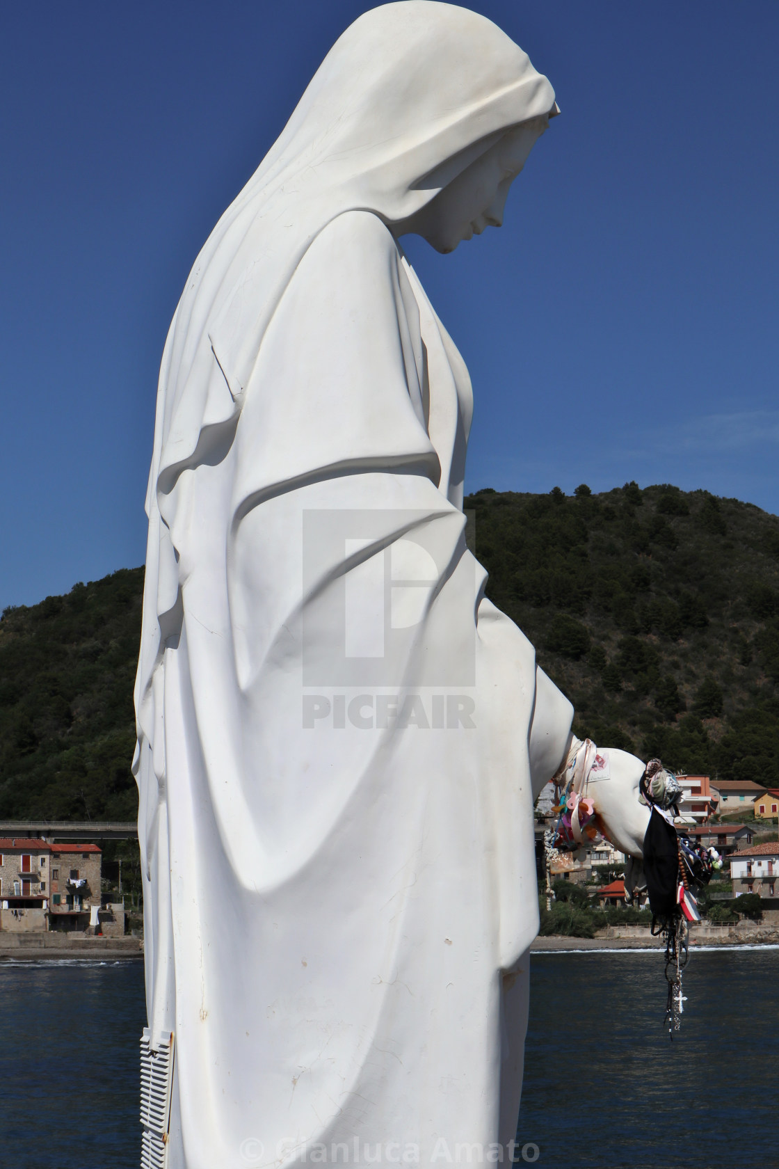 "Acciaroli - Statua della Madonna" stock image