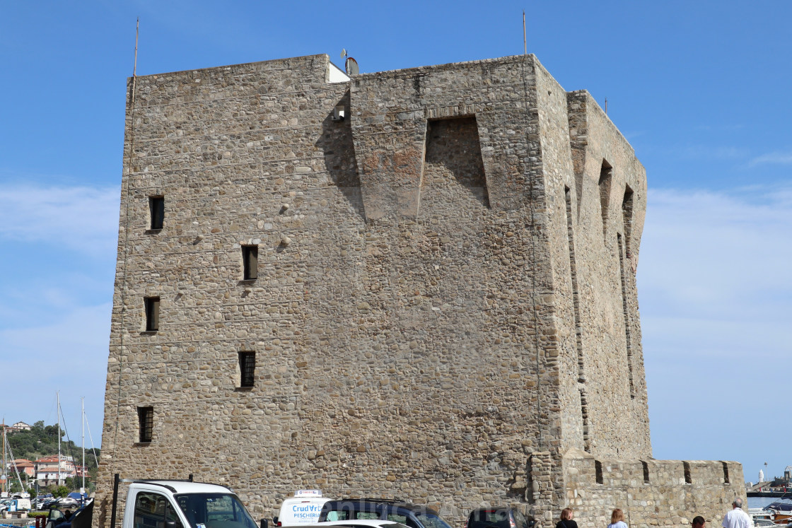 "Acciaroli - Torre normanna del porto" stock image