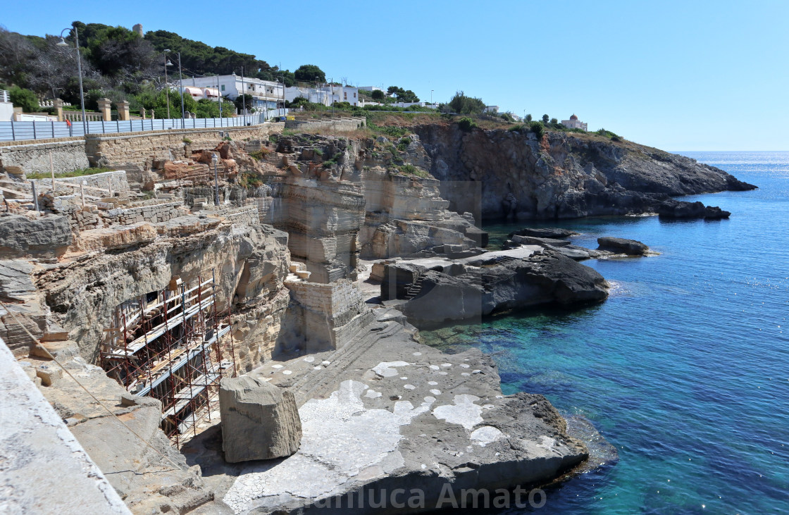 "Santa Cesarea Terme - Costa a Baia Fontanelle" stock image