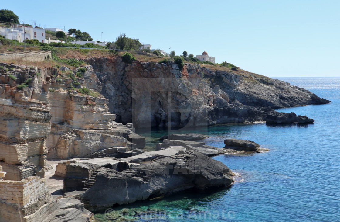 "Santa Cesarea Terme - Costa di Baia Fontanelle" stock image