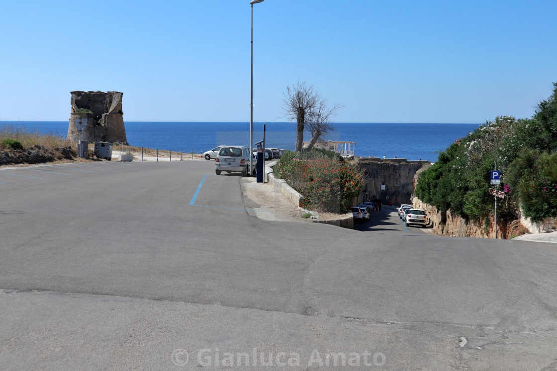 "Santa Cesarea Terme - Discesa a Porto Miggiano" stock image