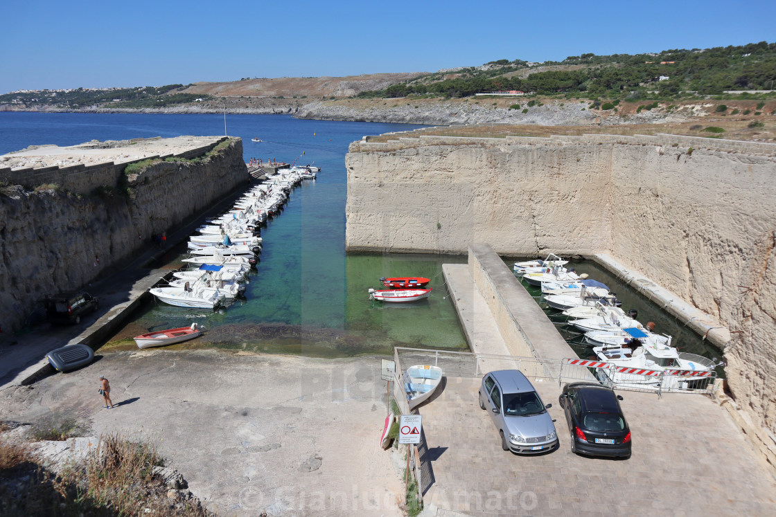 "Santa Cesarea Terme - Porto a Torre Miggiano" stock image