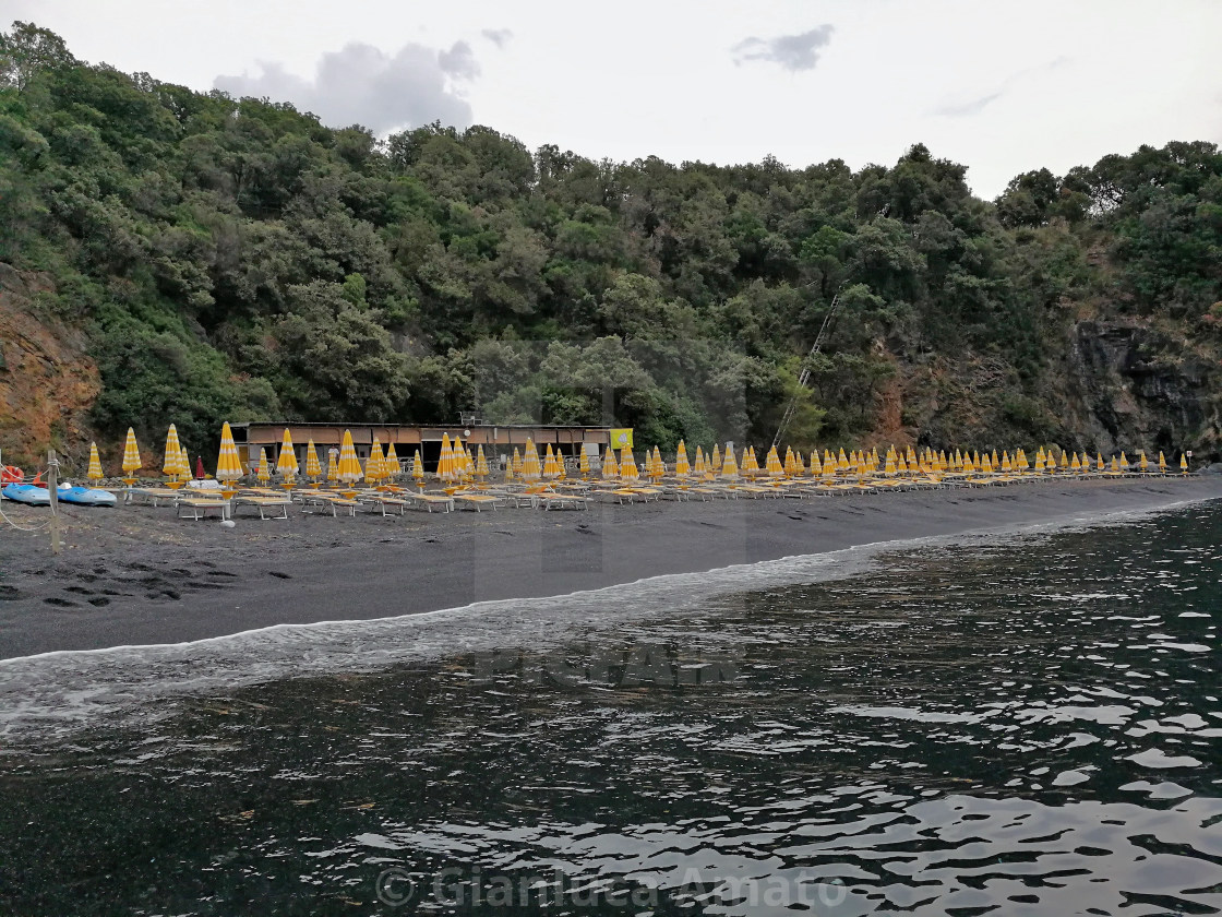 "Lido Spiaggia Nera a Maratea" stock image