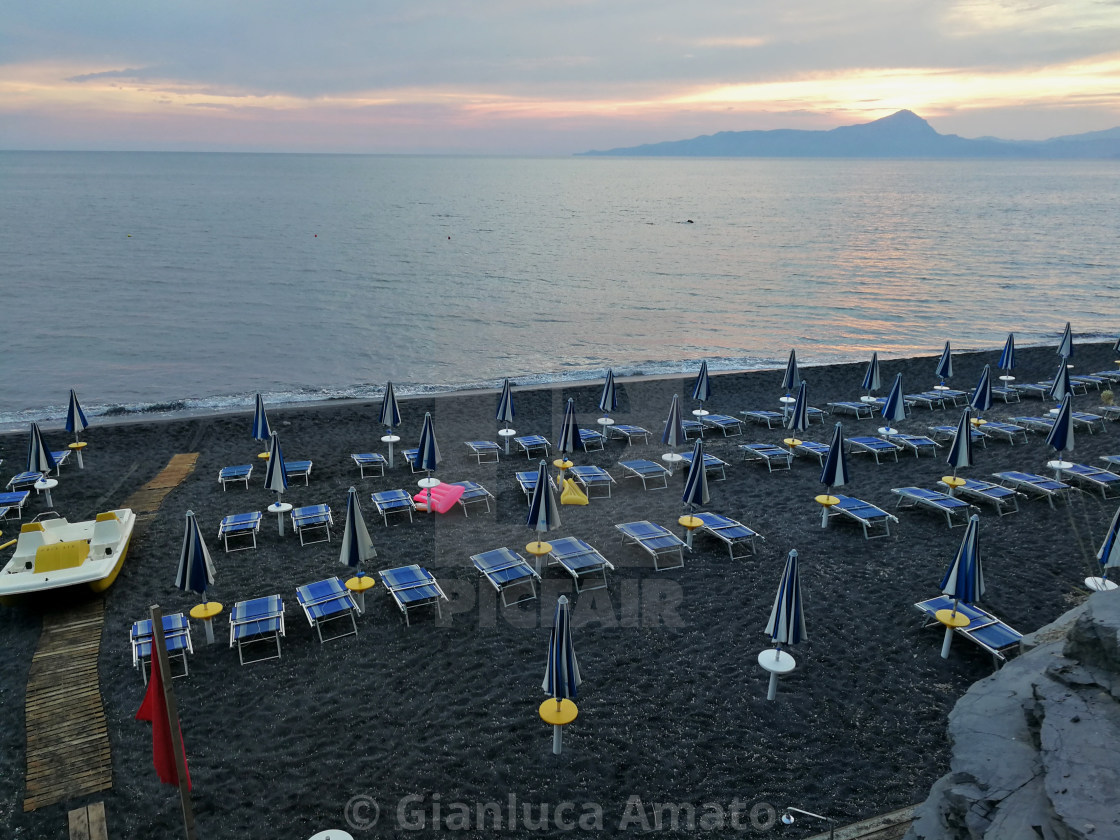 "Maratea - Lido Cala Jannita al tramonto" stock image