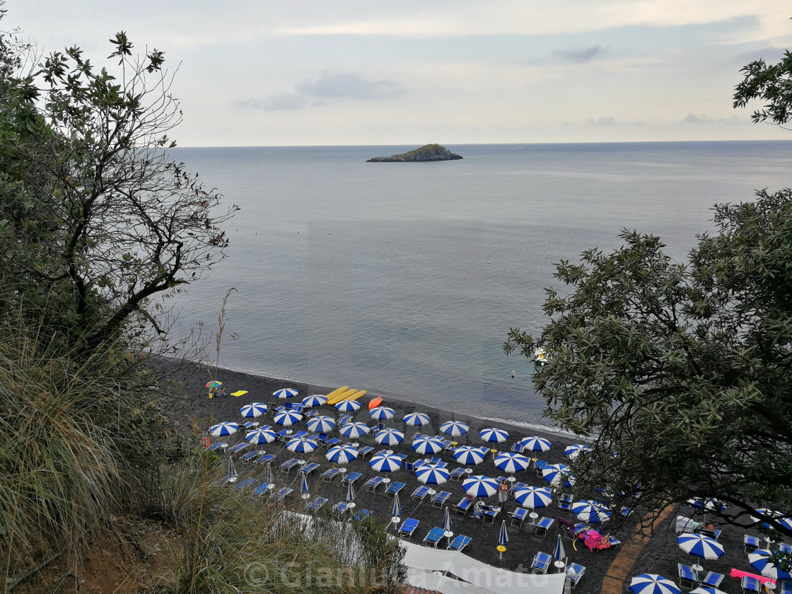 "Maratea - Isola di Sant'Ianni dall'alto" stock image