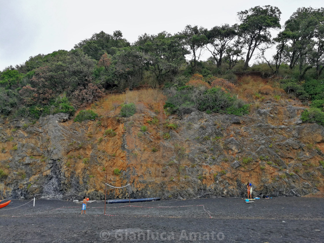 "Costa della Spiaggia Nera di Maratea" stock image