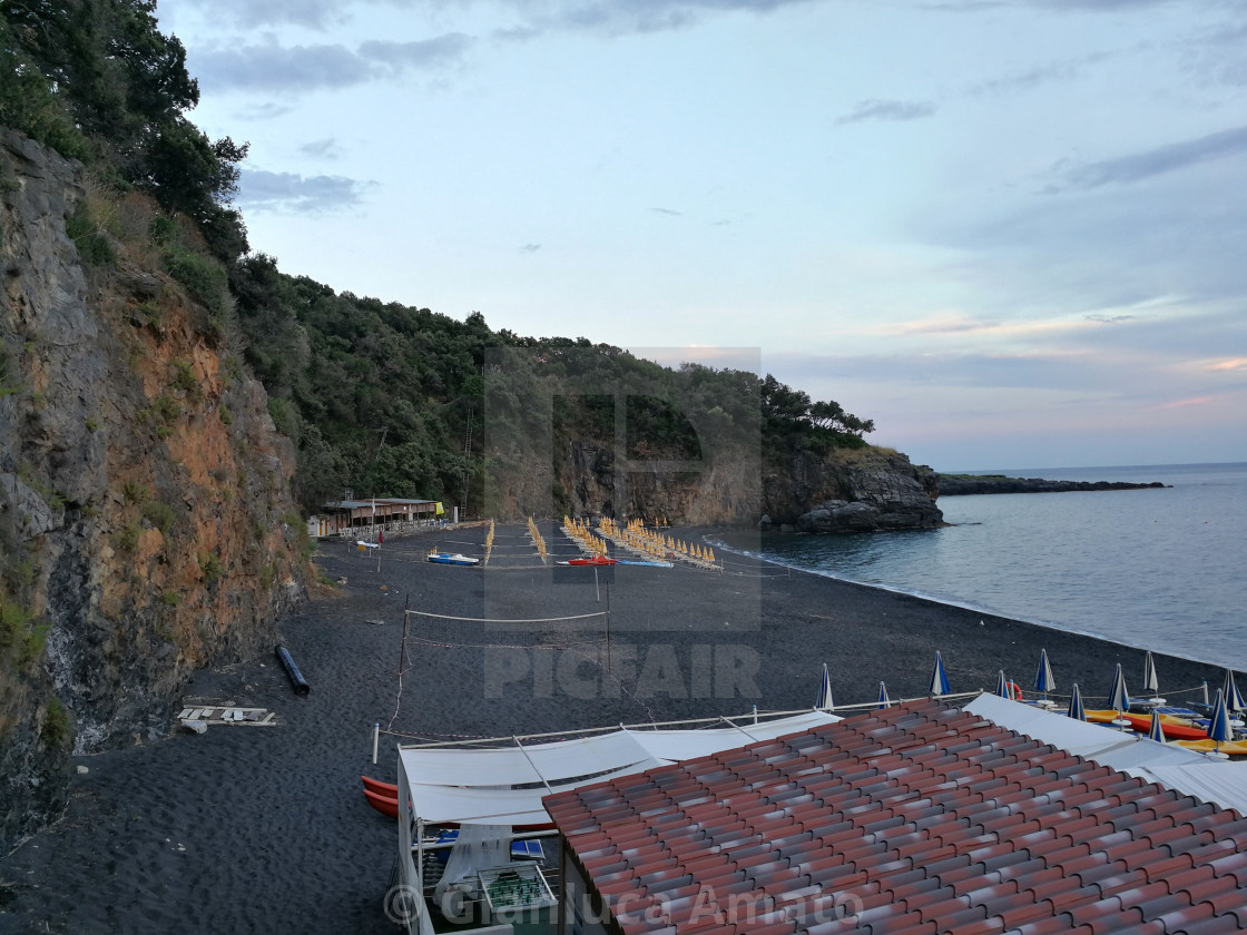 "Maratea - Lido Spiaggia Nera dall'alto" stock image