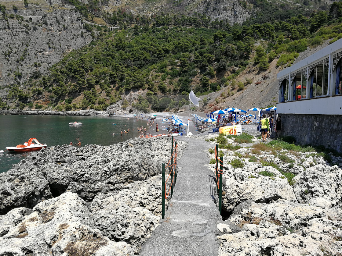 "Maratea - Accesso alla spiaggia di Acquafredda" stock image