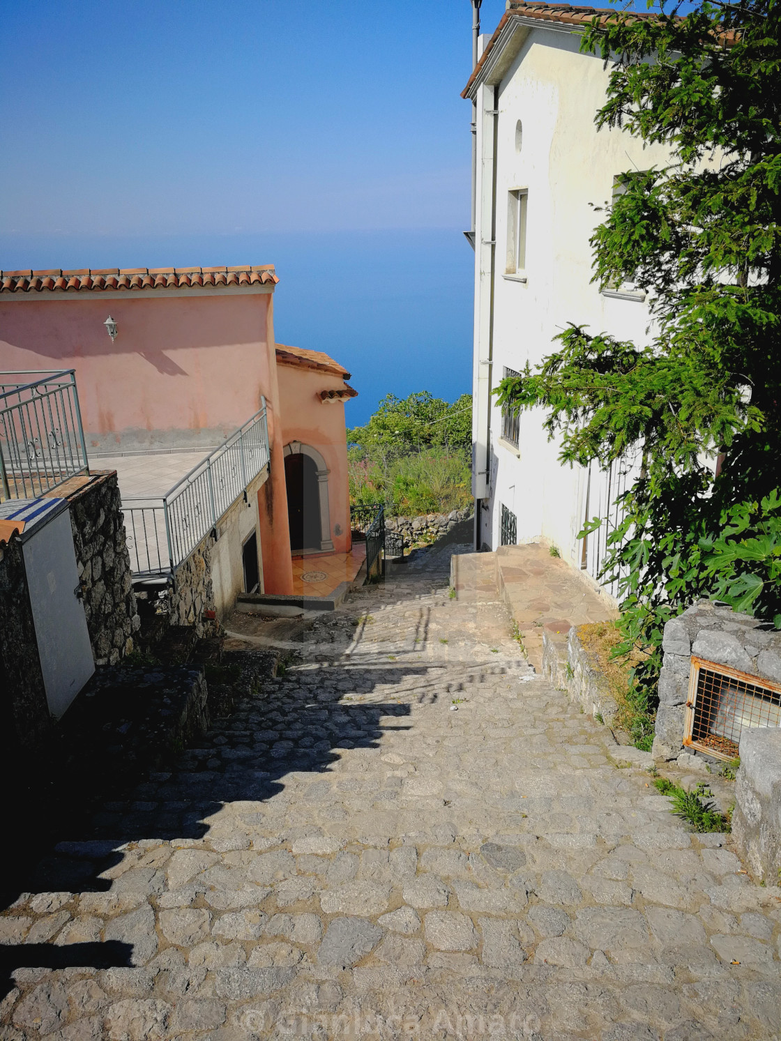 "Maratea - Scalinata dalla chiesa di San Biagio" stock image