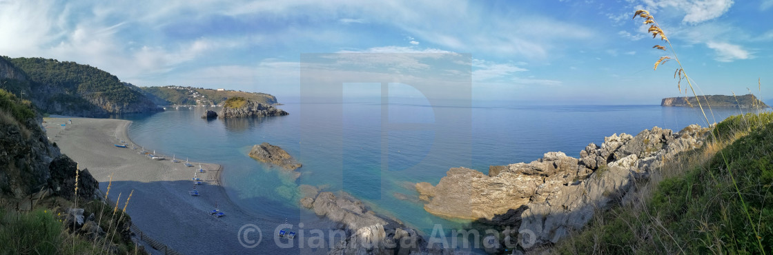 "Praia a Mare - Panoramica dello Scorzone" stock image