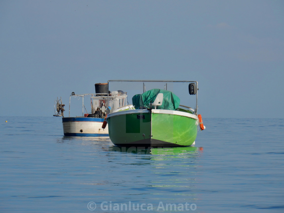 "Praia a Mare - Barche di pescatori" stock image