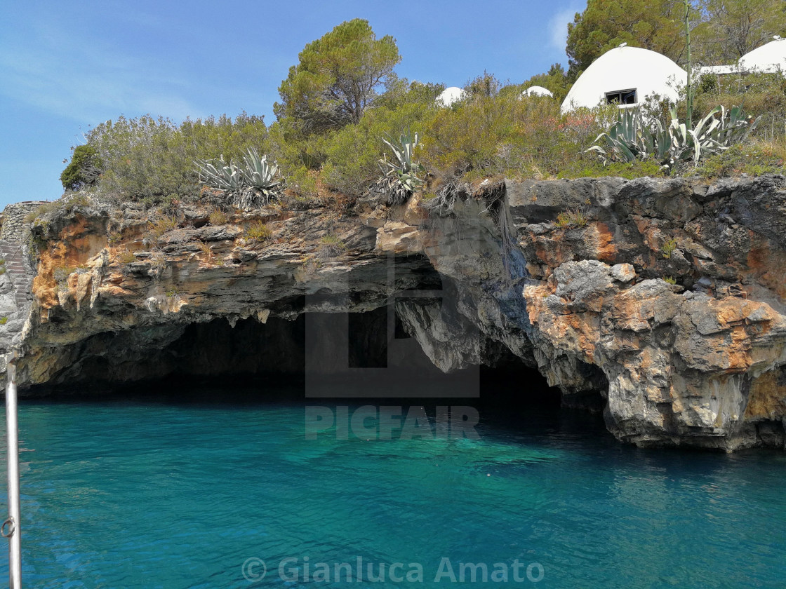 "Praia a Mare - Entrata alla Grotta del Leone" stock image