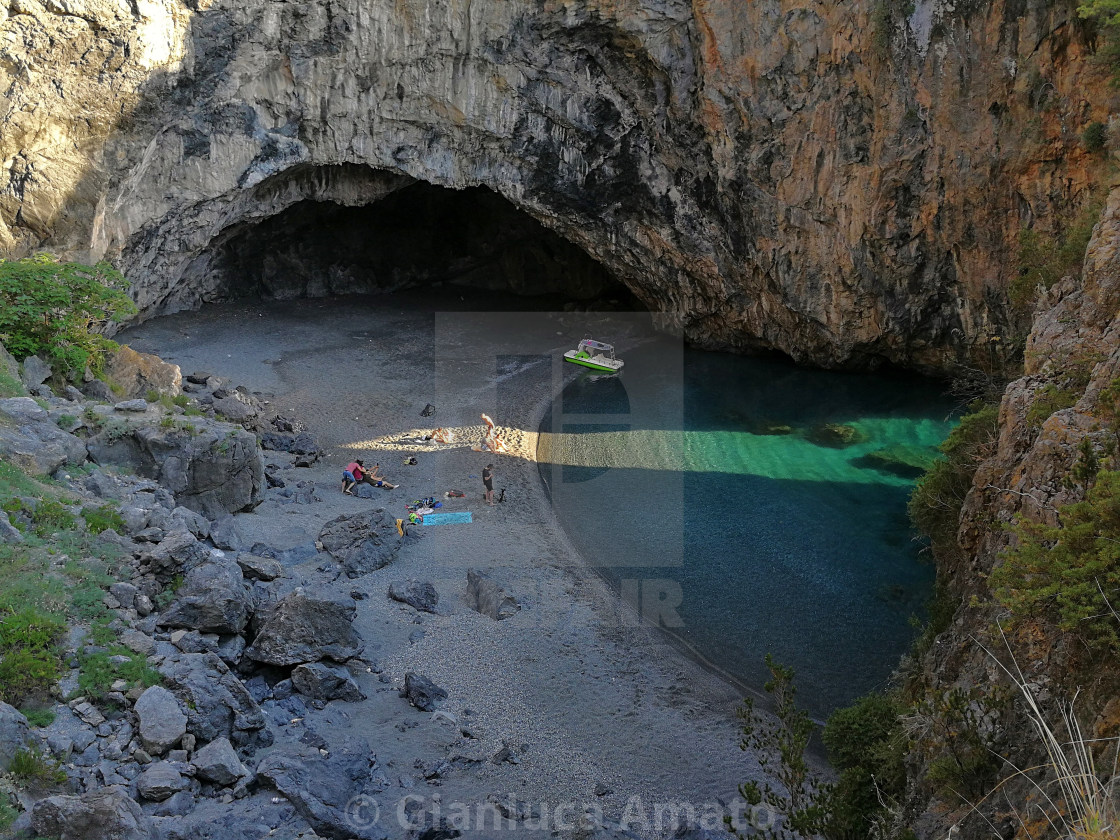 "San Nicola Arcella - Scorcio della spiaggetta dell'Arcomagno" stock image