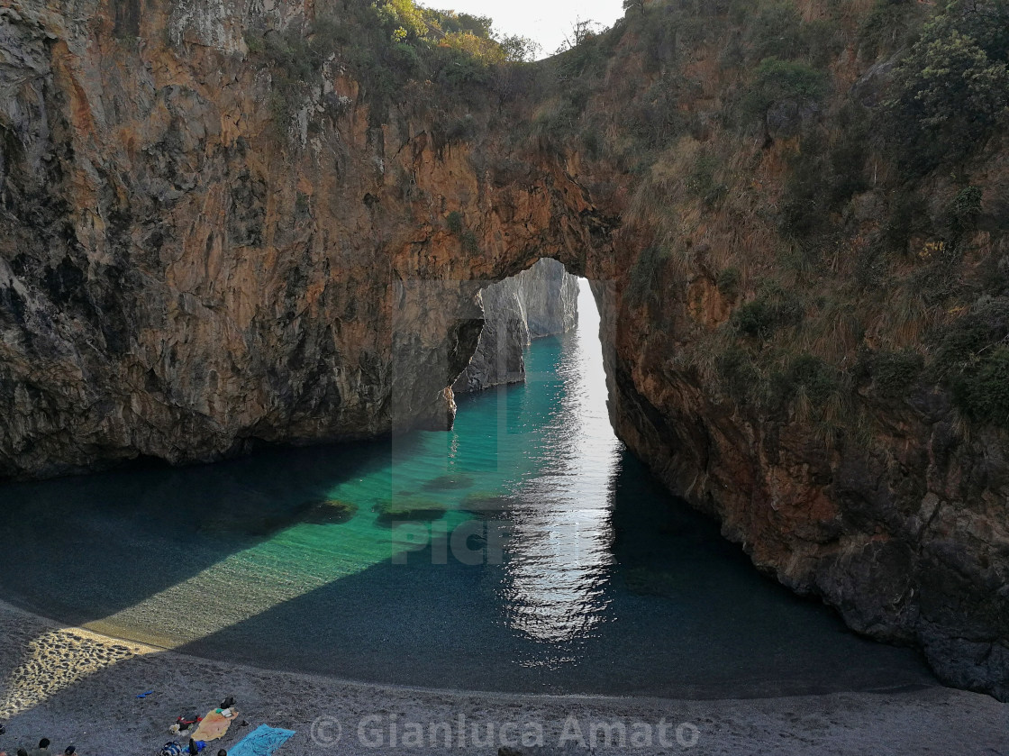 "San Nicola Arcella - Scorcio dell'Arcomagno" stock image