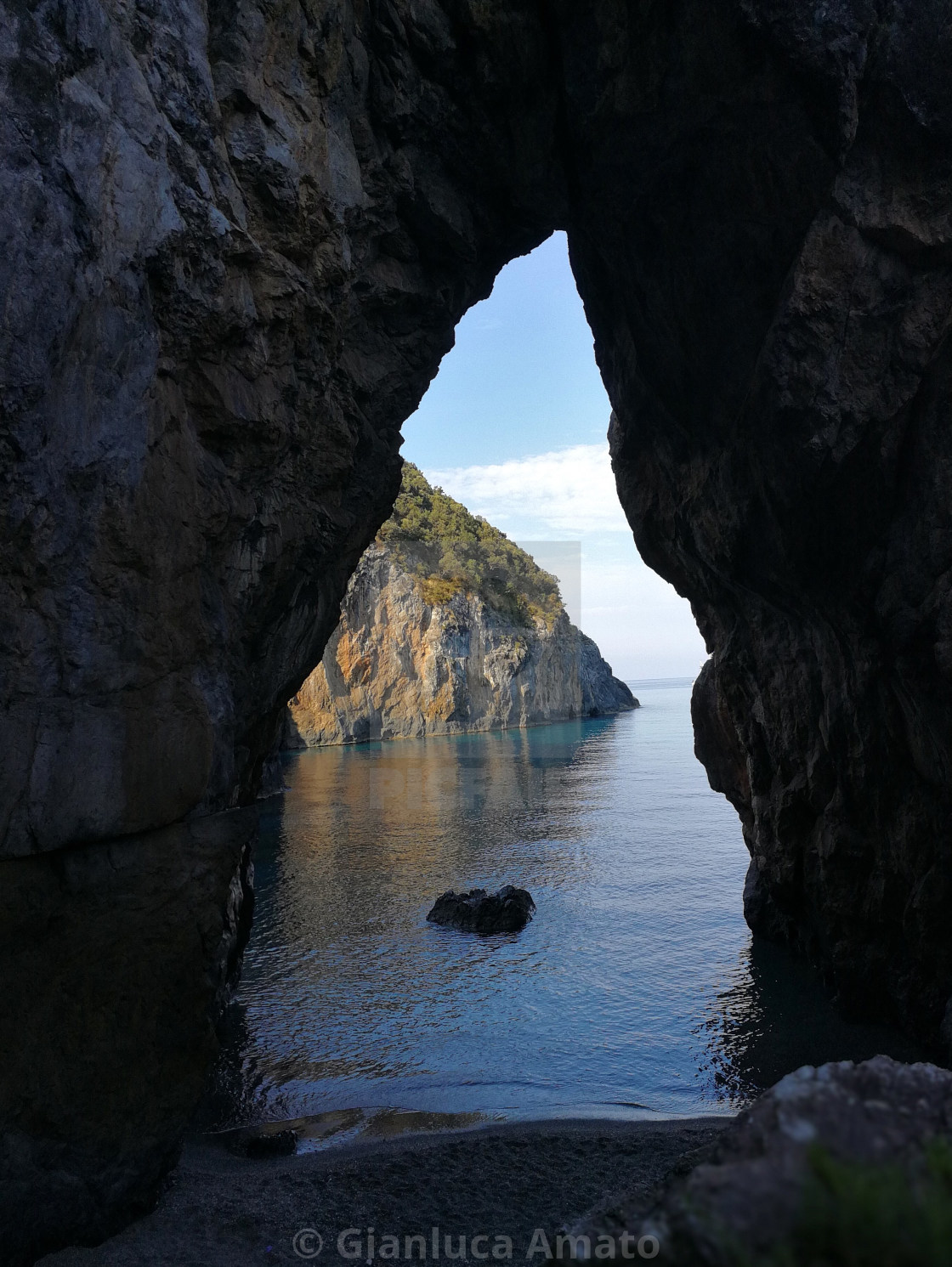 "San Nicola Arcella - Spiaggetta presso l'Arcomagno" stock image