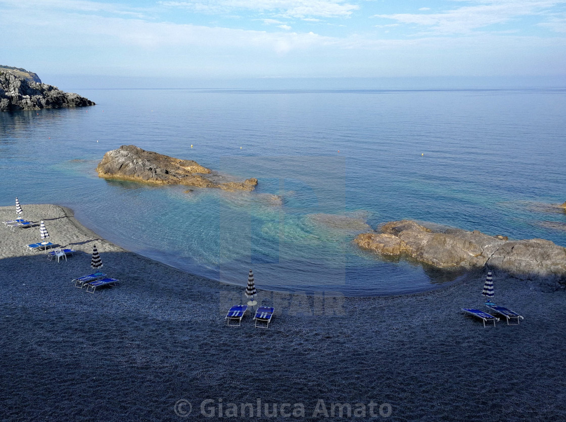 "Praia a Mare - Scorcio della spiaggia dello Scorzone" stock image