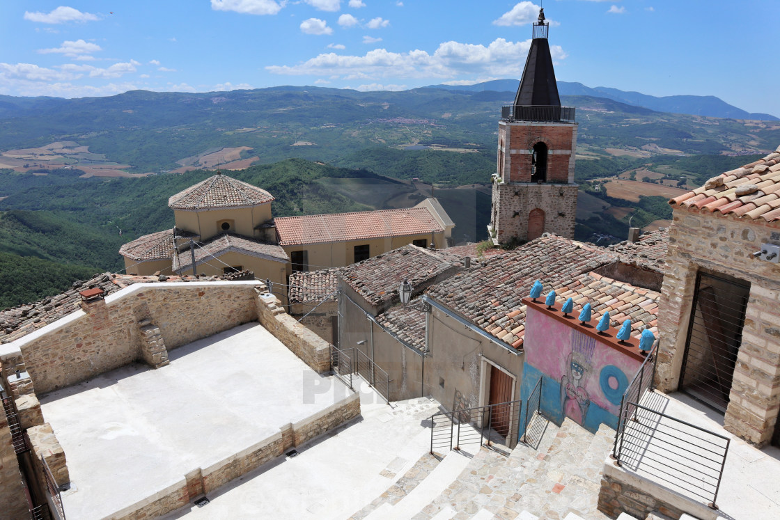 "Cairano - Chiesa di San Martino" stock image