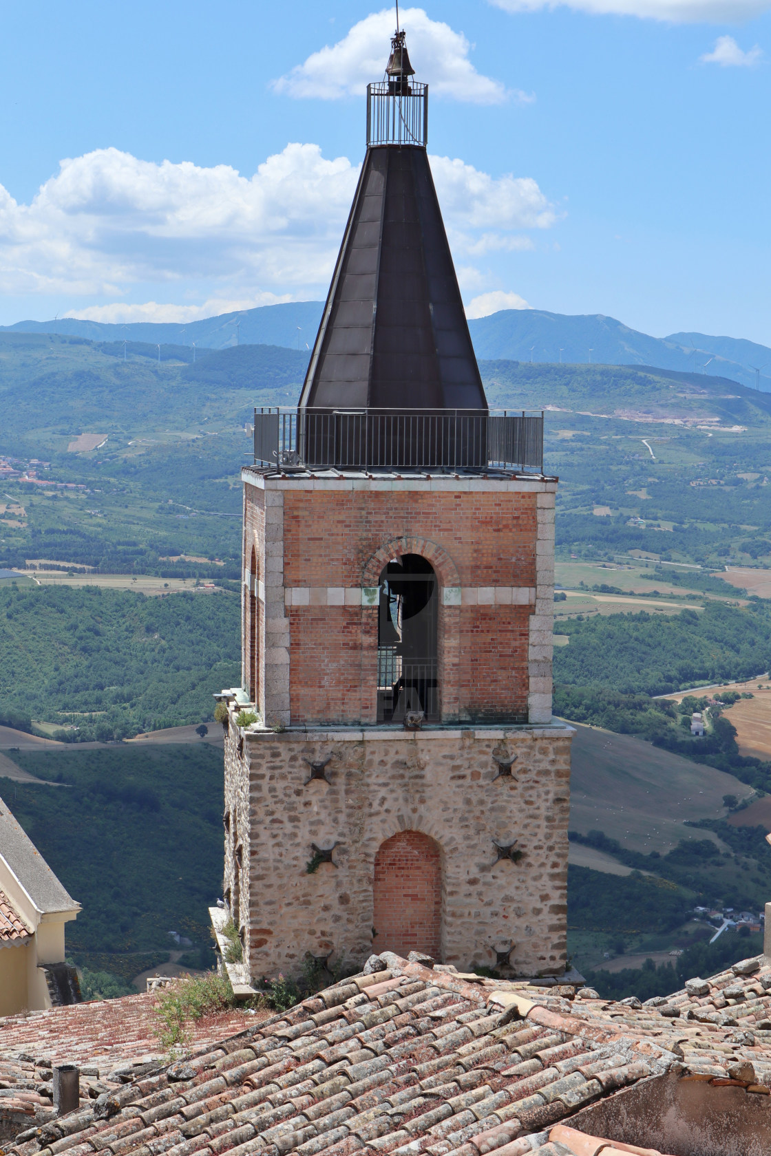 "Cairano - Campanile della chiesa di San Martino Vescovo" stock image