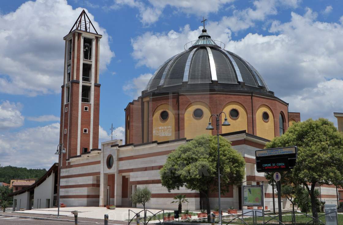 "Conza - Concattedrale di Santa Maria Assunta" stock image