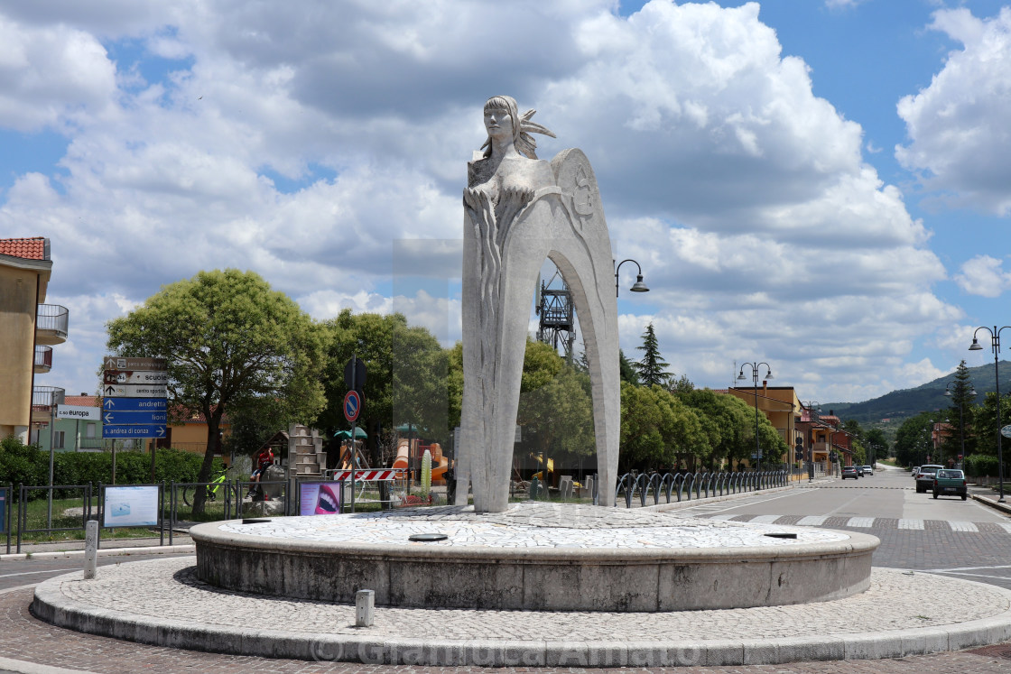 "Conza della Campania - Monumento in marmo" stock image