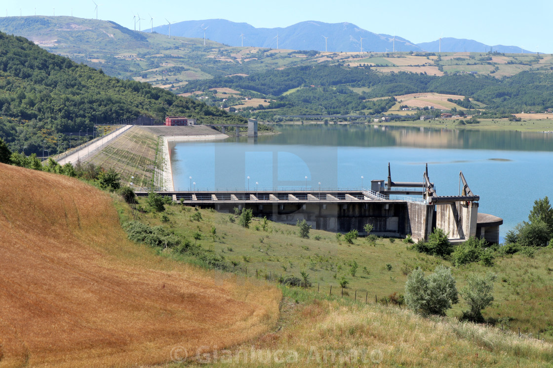 "Conza - Diga sul fiume Ofanto" stock image