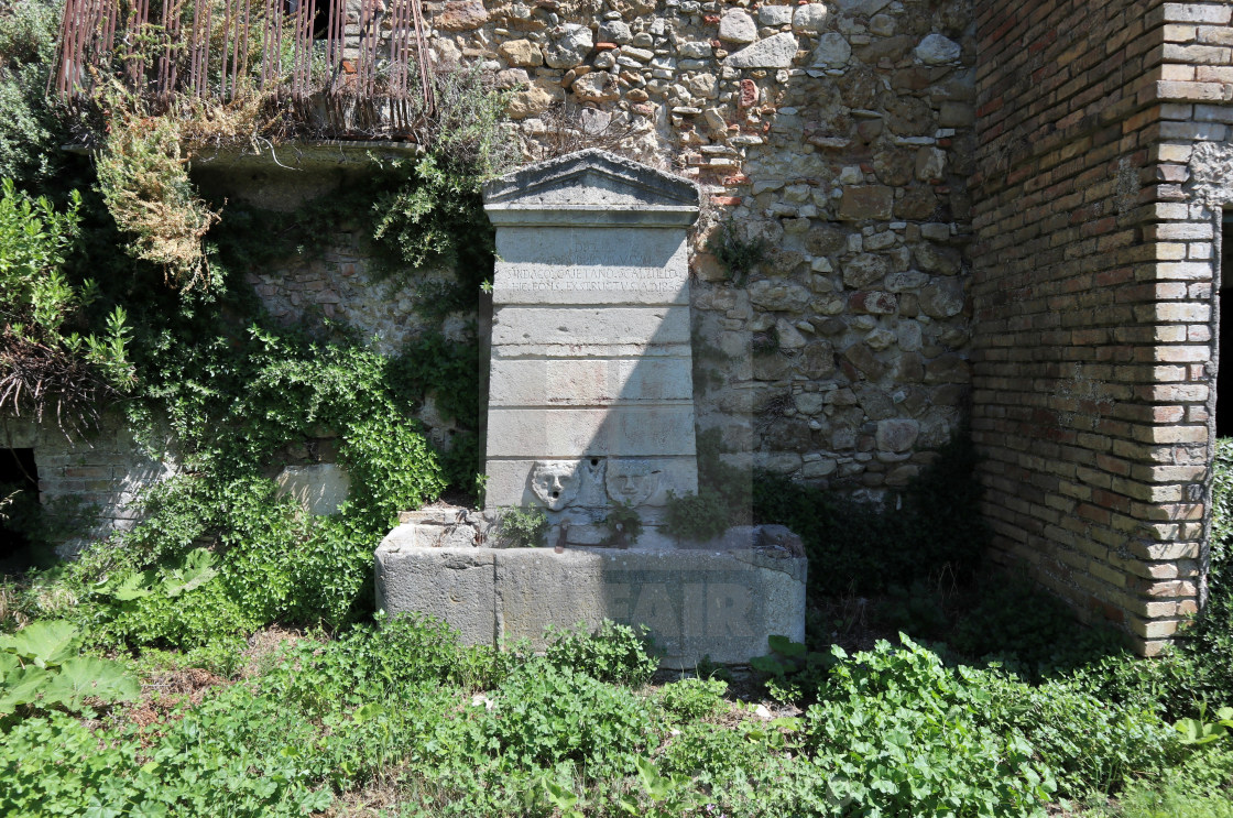 "Conza - Fontana del borgo abbandonato" stock image