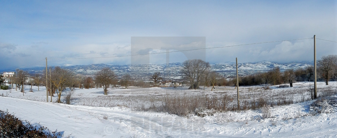 "Panoramica invernale sull'Irpinia" stock image