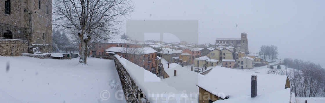 "Sant'Angelo dei Lombardi - Panoramica dal castello" stock image