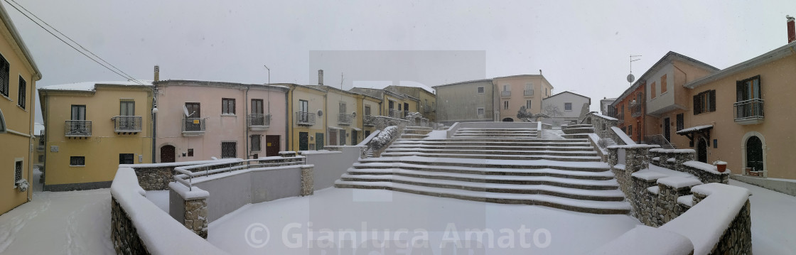 "Sant'Angelo dei Lombardi - Panoramica nel centro storico" stock image