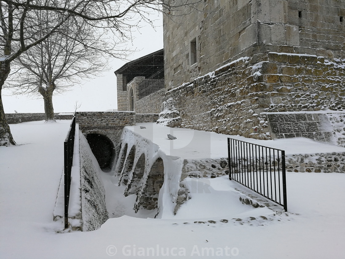 "Sant'Angelo dei Lombardi - Fondamenta del castello" stock image