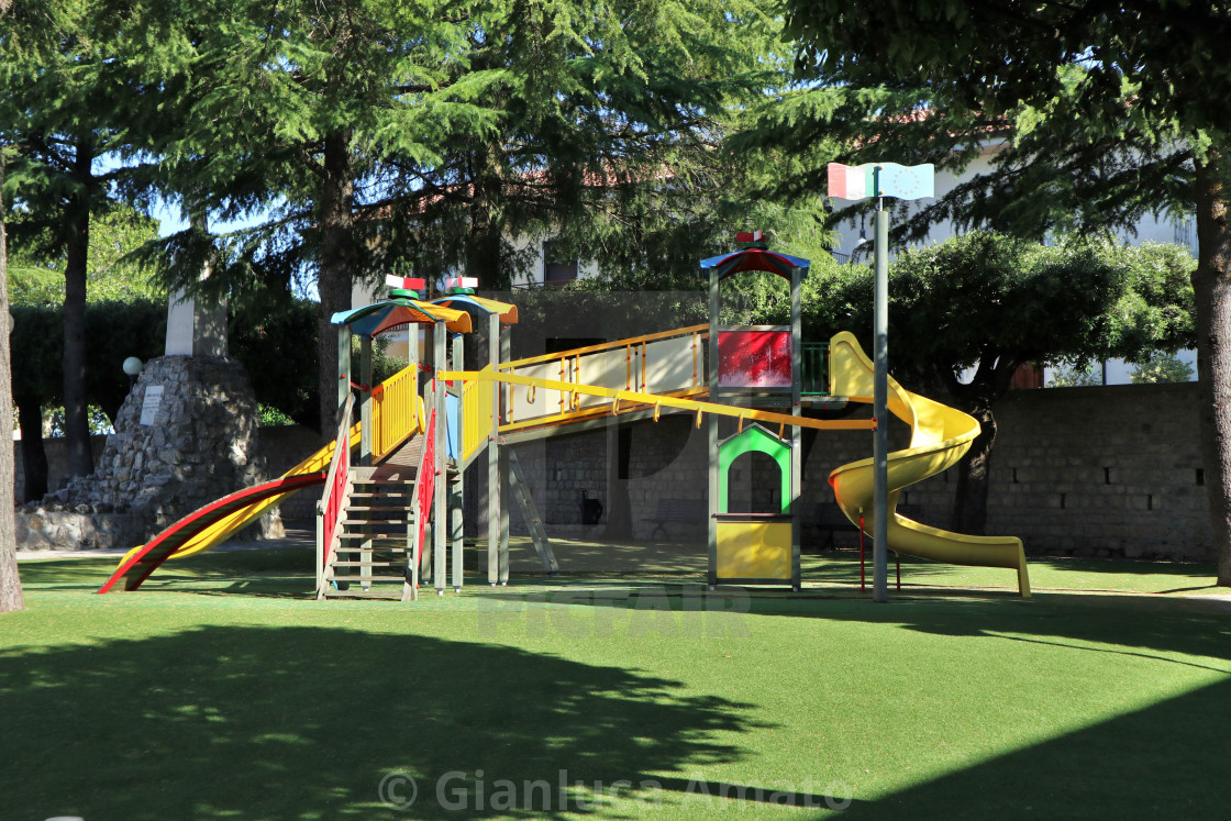 "Sant'Angelo dei Lombardi - Giochi per bambini in villa comunale" by Gianluca Amato - $2.53 "Sant'Angelo dei Lombardi - Giochi per bambini in villa comunale" stock image