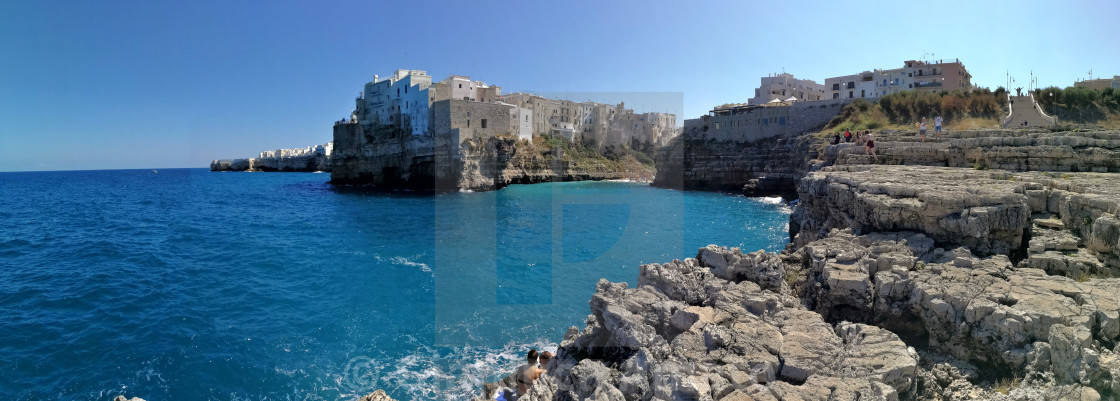 "Panoramica di Polignano a Mare" stock image