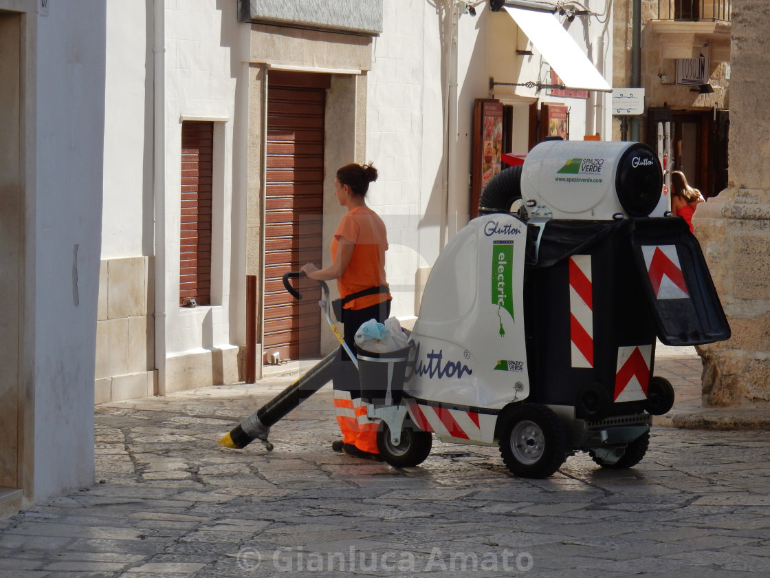 "Polignano a Mare - Aspirapolvere urbano" stock image