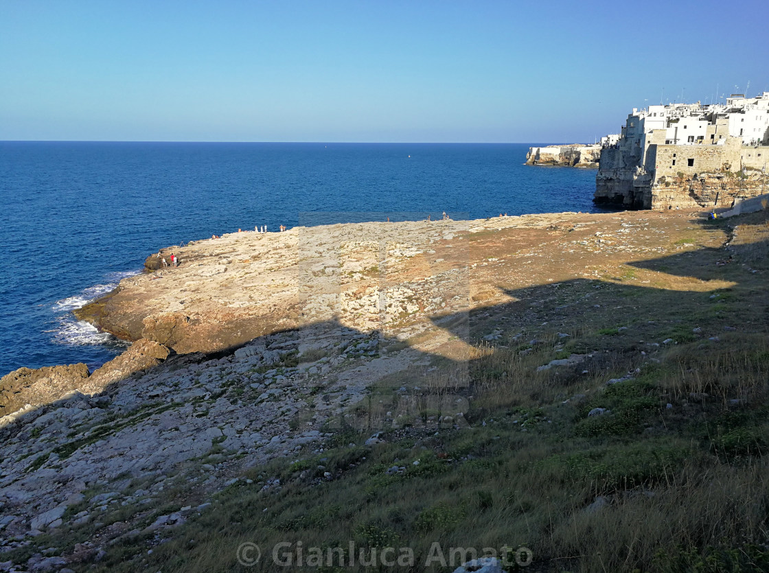 "Polignano a Mare - Panorama di Pietra Piatta" stock image