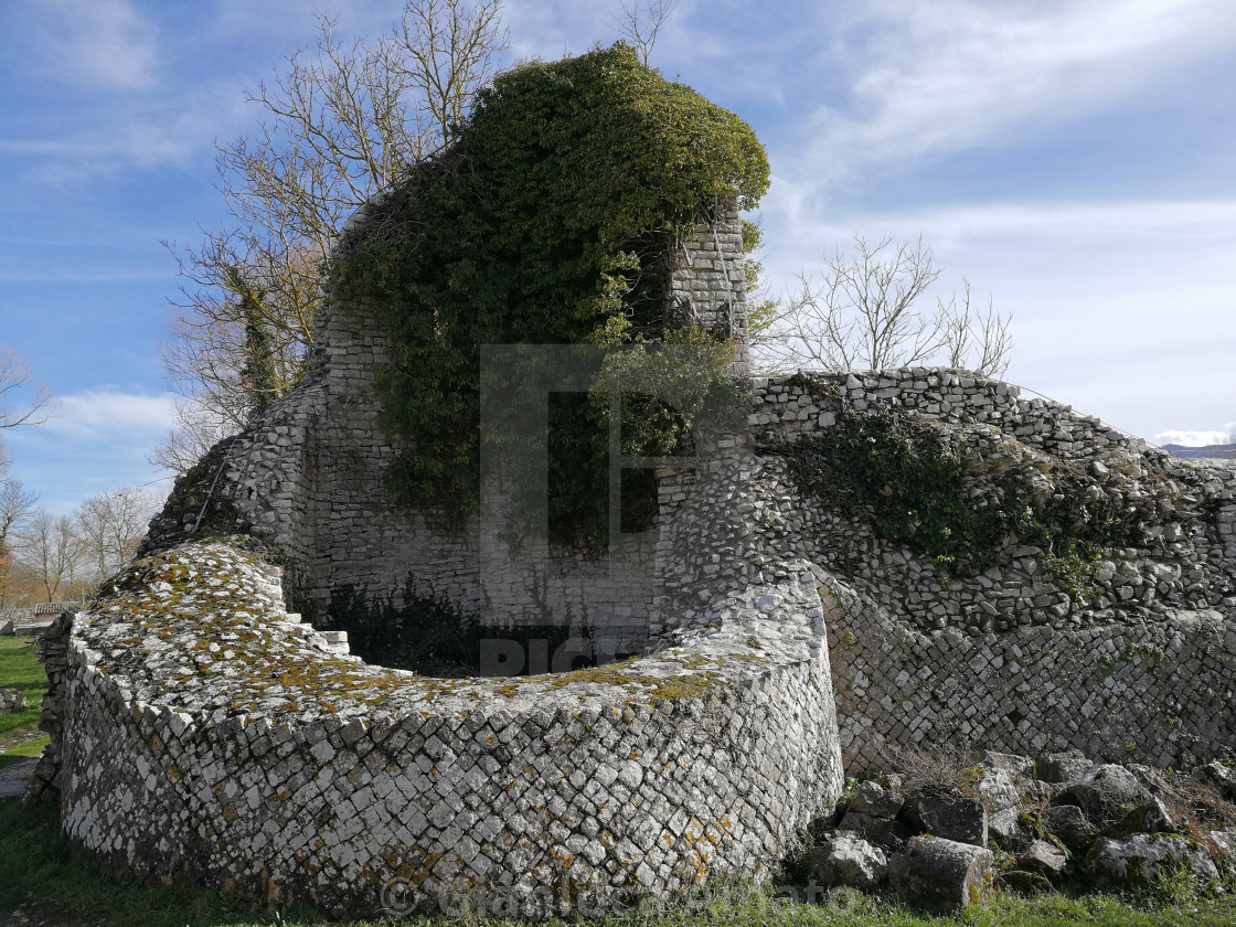 "Altilia - Ruderi di una torre d'angolo" stock image