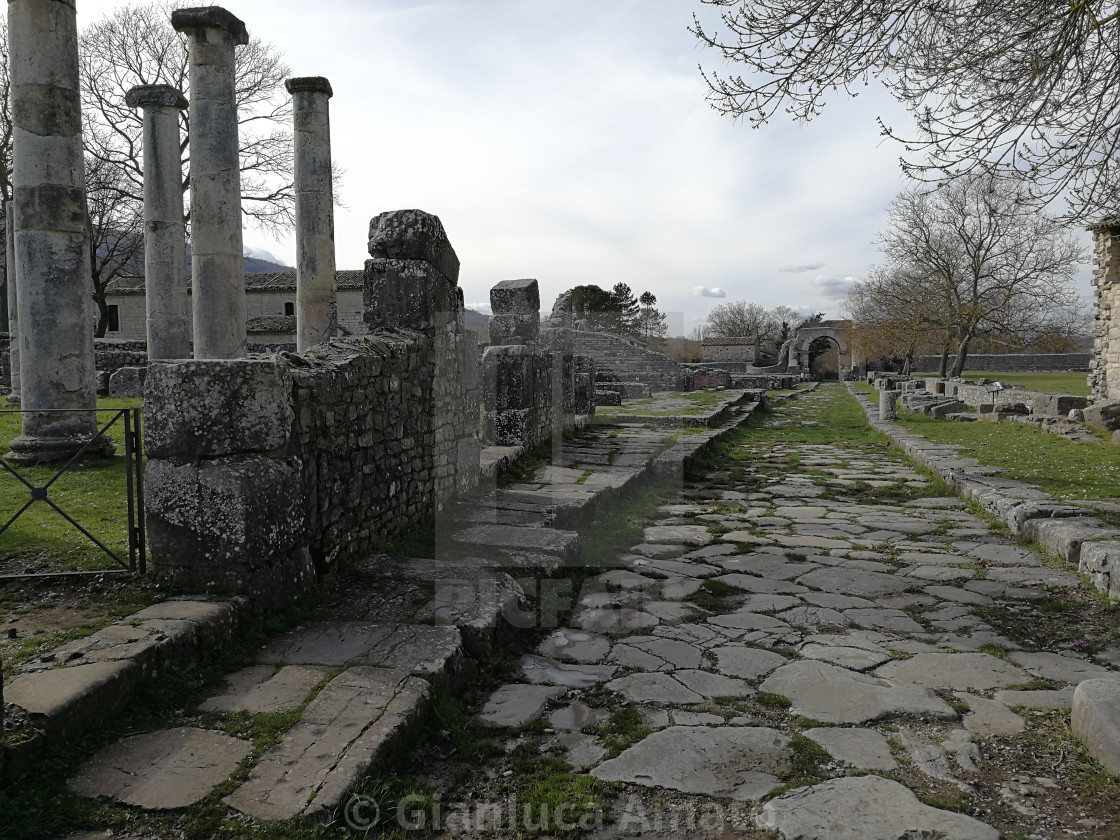 "Altilia - Scorcio del decumano" stock image